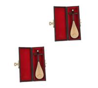 Cabilock 2 Piezas Adorno Modelo Pipa Laúd Mini Instrumento Miniatura del Instrumento Pipa Instrumento De Lute Mini Pequeño Objeto Pipa Pequeño Instrumento Musical El Plastico Caqui