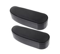 Cabilock 2 piezas Almohadillas Ajustables para Reposabrazos de Coche Cojín de Brazo Ergonómico Antidesgaste Soporte Elevador para Puerta Lateral de Negro