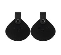 Cabilock 2 Piezas Almohadillas Nariz de Gafas sin Montura en Pu Negro, Ligeras y Cómodas para Deportes como Ciclismo, Ideales para Fiesta Verano Protección Solar Marcas Visibles