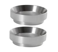 Cabilock 2 Piezas Anillo Dosificador Magnético de Aluminio para Espresso Embudo Dosificación Preciso Accesorio para Máquinas de Café