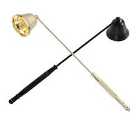 Cabilock 2 Piezas Apagavelas con Mango Largo de Acero Inoxidable | Estilo Retro Vintage, para Velas en Frasco y Pilar, Uso Sencillo, Evita Salpicaduras de Cera