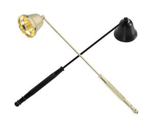 Cabilock 2 Piezas Apagavelas con Mango Largo de Acero Inoxidable | Estilo Retro Vintage, para Velas en Frasco y Pilar, Uso Sencillo, Evita Salpicaduras de Cera