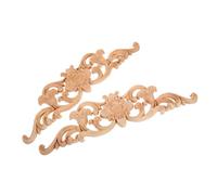 Cabilock 2 Piezas Aplique de Madera Decorativo para Muebles Calcomanía para Armarios Accesorio de Decoración Retro y Único para Proyectos de DIY