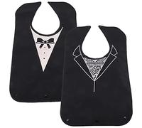 Cabilock 2 Piezas Babero Adulto Baberos Para Adultos Hombres, Mujeres Ropa Baberos Impermeables Babero Protector De Comidas Baberos De Paño Poliéster Equipo De Protección Familiar Anciano