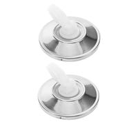 Cabilock 2 Piezas Base de Recambio para Mopa Giratoria Inoxidable con Diseño Resistente para Limpieza de de Madera y Azulejos Compatible con Mopas Domésticas de Unidades