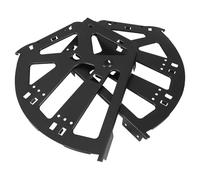 Cabilock 2 Piezas Bisagras de Hierro Negro de Tres Capas para Armario Zapatero Herrajes Ocultos y Diseño Elegante para Oficina y Hogar