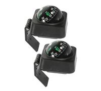 Cabilock 2 Piezas Bola de Brújula para Coche Autoadhesiva Mini Portátil Ajustable para Tablero Resistente y Precisa Accesorio Elegante para Vehículos y Camiones