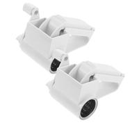 Cabilock 2 Piezas Borrador de toallita de queso trituradora de acero inoxidable trituradora de cocina de mano rallador de vegetales Herramientas de cocina de queso el plastico blanco