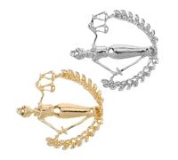 Cabilock 2 Piezas Broche de Solapa de Aleación para Traje Pin de Solapa con Balanza de Justicia para Camisa y Chaqueta Alfiler de Cuello para Abogados y Jueces Accesorio Formal para Eventos