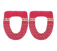 Cabilock 2 Piezas Calentador De Asiento De Inodoro Para Baño Cubierta Del Calentador Del Asiento Del Inodoro Calentadores Cubierta De La Tapa Del Inodoro Almohadón Suave