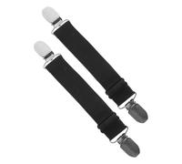 Cabilock 2 piezas Clips Elásticos Ajustables para Pantalones Ganchos Metálicos Resistentes para Protección contra Viento y Agua Fijadores Multifuncionales para Senderismo y Ciclismo de