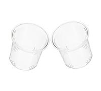 Cabilock 2 Piezas colador de tetera infusor de de vidrio de repuesto infusor de filtro de de colador de de Brebating de taza colador Transparente
