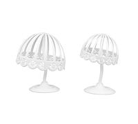 Cabilock 2 Piezas Colgador De Sombreros Estante De Almacenamiento De Sombreros Expositores De Sombreros Perchero De Tienda Estancia Sombrero Tridimensional Niño Polietileno (pe)