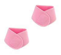 Cabilock 2 Piezas correa envolvente antiarrugas skincare skin care cojín cervical almohadillas para el cuello de cuidado hidratante envoltura de gel hidratante para el cuello poliéster rosa