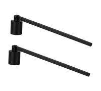 Cabilock 2 Piezas Cubierta De Extintor De Velas Apagavelas Mecha Reemplazo Matacandelas Cónico Antiguo Apaga Velas Negro Acero Inoxidable