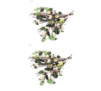 Cabilock 2 Piezas De Plantas Artificiales De Simulación De Palabra Árbol Frutal Árbol Frutal Rojo Ramo Hecho A Mano Árbol Artificial Falso Decoración del Hogar.