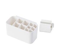 Cabilock 2 Piezas de Plástico para Baño Cepillo de Dientes Y Pasta de Dientes Soporte para Organizador de Baño Soporte Exprimidor de Pasta de Dientes