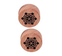 Cabilock 2 piezas Difusor de Aromas de Madera para Aceites Esenciales para Vehículos y Casa Ambientador Natural y Elegante Multiusos y Duradero