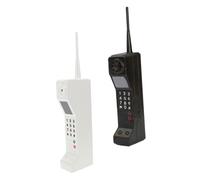 Cabilock 2 Piezas Estatua Teléfono Falso Vintage de Hierro para Decoración Hogar Oficina Adorno Retro Granja Compacto para Sala Estudio