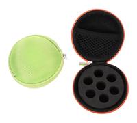 Cabilock 2 Piezas Estuche Redondo Portátil para Aceites Esenciales con Capacidad para Botellas Pequeñas Bolsa Organizadora Ligera para Viaje y Uso Diario Protección Anti-colisión para
