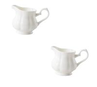 Cabilock 2 Piezas jarra de leche de cerámica contenedor de café jarra de crema de leche té taza de café bol taza de cafe taza de te jarra para servir salsa jarra con asa
