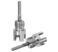 Cabilock 2 Piezas Kit de Herramientas para Roscar Tubos PVC con Dados Corte Interno y Externo Integrado Compatible con Taladros Eléctricos para Roscar con Precisión y Durabilidad