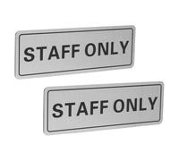 Cabilock 2 Piezas Letrero para Personal de Oficina en Aluminio Gráficos de Alta Visibilidad, Compatible Universalmente, Adecuado para Puertas y Paredes Lugar de Trabajo