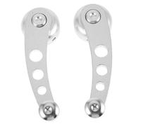 Cabilock 2 Piezas Manija de Elevalunas Manual de Aleación de Aluminio para Vehículos Reemplazo de Mango de Ventana Accesorios Interiores para Camiones y Furgonetas