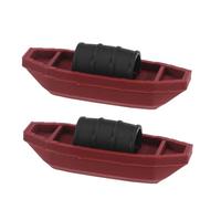 Cabilock 2 Piezas Mini Vintage Sailboat Model Plastic Small Boat Ornaments For Fairy Garden Desktop Table Compact Nautical Home Decor