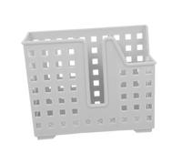 Cabilock 2 piezas Organizador de Cubiertos Plástico Escurridor de Utensilios con Drenaje Soporte Pared para Palillos y Cubertería Almacenamiento Compacto para Cocina Gris Mate
