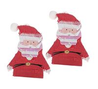 Cabilock 2 Piezas Piñata de Santa Claus para Decoración de Fiestas Navideñas Accesorio Divertido para Reuniones Familiares y Celebraciones Festivas de Piñata Temático para Atmósfera Festiva