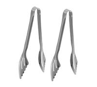 Cabilock 2 Piezas Pinzas de Cocina Inoxidable Utensilios de Servir para Buffet y Parrilla Clip de Alimentos para Pan Postres y Carne de Limpiar y Usar