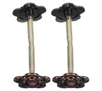 Cabilock 2 Piezas Placa Embellecedora Forma de Marrón en Acero Inoxidable Resistente al Desgaste Diario para Orificio de Cerradura para Puerta Principal del Hogar