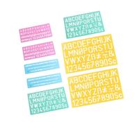 Cabilock 2 Piezas Plantillas de Letras y Números para Pintar Reglas Huecas para Dibujo y Lettering para Aprendizaje Manualidades y Scrapbooking Creativo