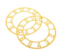 Cabilock 2 Piezas Reloj de Pared Redondo con Números Árabes Pegatinas de Acrílico Espejo Diseño Contemporáneo y Fácil Instalación para Salas y