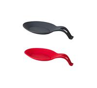 Cabilock 2 Piezas Soporte Para Cucharas Reposa Cucharas Bandeja De Mesa De Comedor Reposacucharas Antideslizante Soporte De Cuchara De Silicona Para Estufa Cucharilla Tenedor Espesar