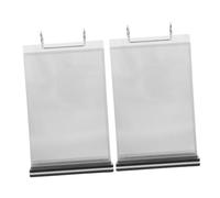 Cabilock 2 piezas Soporte para Menú de Sobremesa con Base Expositor Acrílico Desmontable de Páginas para Restaurantes y Cafeterías Soporte Giratorio Multifunción para Menús y Carteles Pack