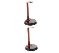 Cabilock 2 Piezas Soporte para muñecas Chicas Mostrar Pararse Puesto de muñecas cifra Soporte para figuritas Soporte para muñecos Figura de pie exhibición de muñecas Planchar Brown
