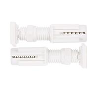 Cabilock 2 Piezas Soportes venecianos de Primavera Accesorios Ciegos sin Taladro Soportes de persianas de plástico Blanco de Rejilla para taladrar White