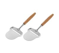 Cabilock 2 Piezas Sumador De Queso Rallador De Queso Para Cocinar Rallador De Zonas Herramienta De Zestador De Acero Inoxidable Cepilladora De Trufas Madera