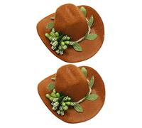 Cabilock 2 Piezas Tapón Decorativo para Botella de Vino Sombrero para Botellas de Vino Decoración de Gorras Accesorios para Fiestas y Decoración de Mesas