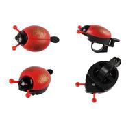 Cabilock 2 Piezas Timbre de Bicicleta Campana Mini Forma de Mariquita, Cobre y Plástico, Negro, Diseño Compacto, Fácil de Usar, para Bicicleta de Carretera y Montaña Color Color Aleatorio
