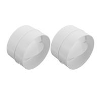 Cabilock 2 Piezas Válvula de Retención de Aire Unidireccional para Conductos con Conector de Ventilación Plástico Prevención de Olores y Retorno para Baño y Cocina