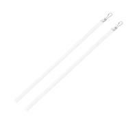 Cabilock 2 Piezas Varitas para Cortinas de Acrílico Transparente Accesorio para Persianas con Gancho Fácil Instalación sin Herramientas Longitud Versátil para Uso Estores y Cortinas