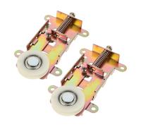 Cabilock 2 Rodillos para Puertas Corredizas de Espejo de Armario, Ruedas Deslizantes de Repuesto de Acero Zincado, Juego de Poleas Silenciosas para Muebles y Gabinetes, Fácil Instalación,