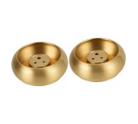 Cabilock 2 Soportes De Incienso De Latón para Quemador De Incienso Soporte para Varillas De Incienso Decoración De Incensario Placa De Incienso Soporte para Varillas De Incienso