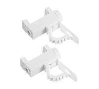 Cabilock 2 Soportes para Barra De Cortina Ganchos para Cortinas Soportes Ajustables para Barra De Cortina Colgadores para Barra De Cortina Soportes para Barra De Cortina Abrazadera