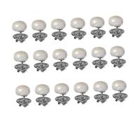 Cabilock 20 piezas Botones Broche para Camisa Mujer Botones de Metal Coloridos y Perla Sin Costuras Antideslizantes para Camisas y Vestidos Fácil Instalación Accesorios Versátiles para