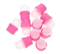 Cabilock 20 piezas Cubiertas Removedoras de Esmalte de Uñas Reutilizables Rosa para Manicura Profesional y Uso Casa Herramienta para Quitar Laca y Esmalte Semipermanente de Forma Eficaz