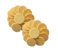 Cabilock 20 piezas Esponjas Faciales de Celulosa Comprimida Almohadillas Desmaquillantes Redondas Esponjas Suaves para Limpieza y Exfoliación Facial Color Piel Uso Diario